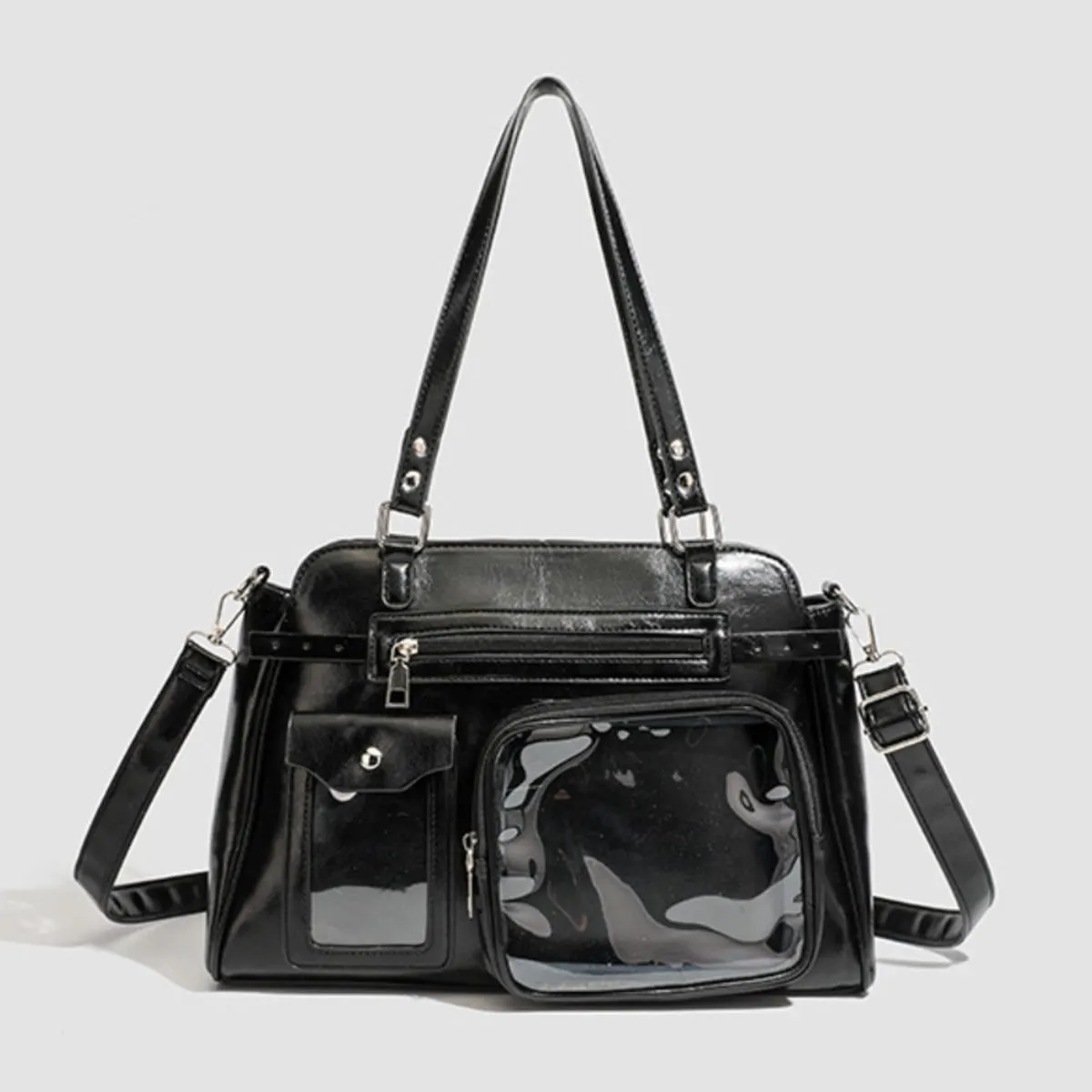 Buckle Detail Shoulder Bag