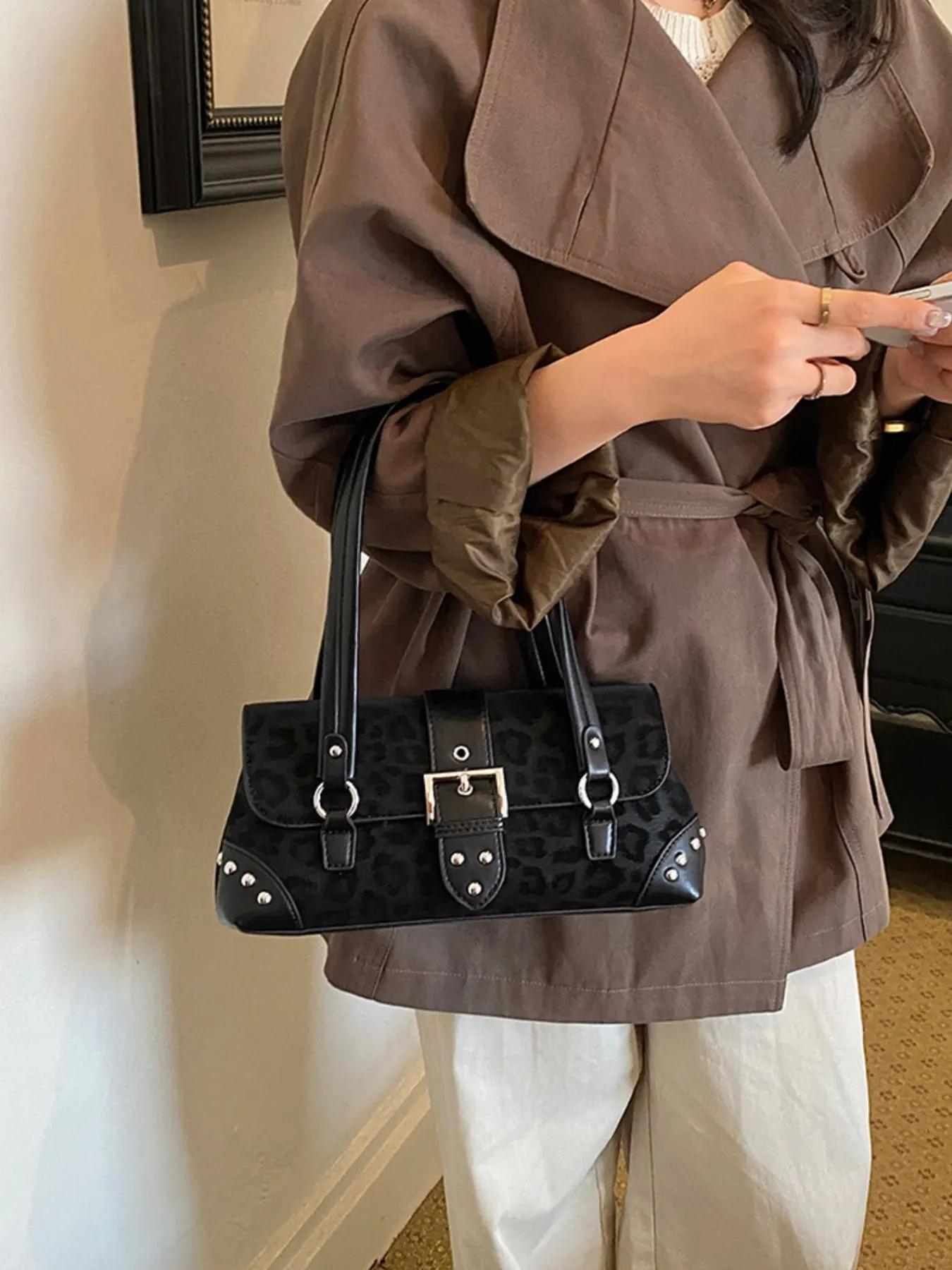 PU Leather Shoulder Bag