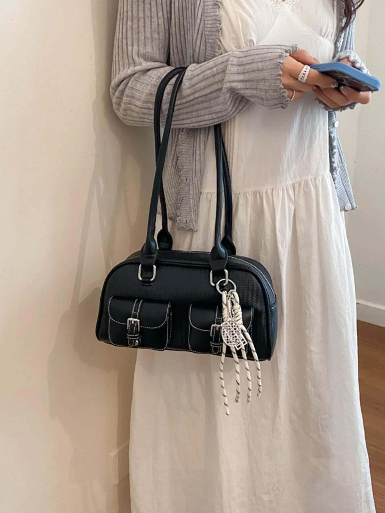 Turn-Lock Tote Bag